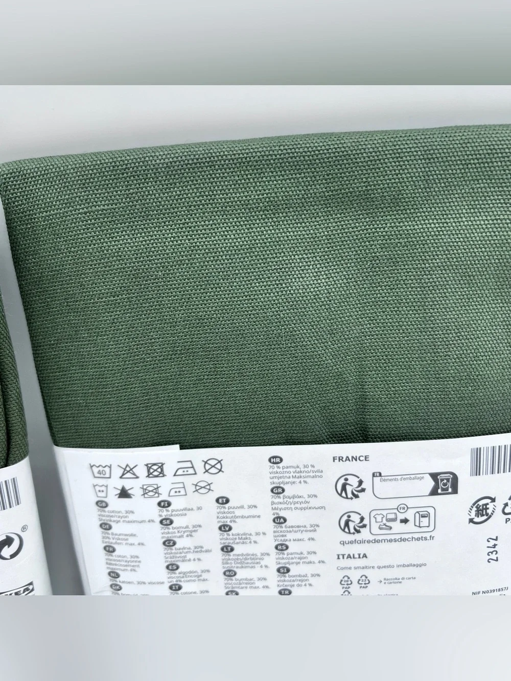 Lot Of 2 Ikea Gurli Throw Pillow Cover Cotton Canvas 20